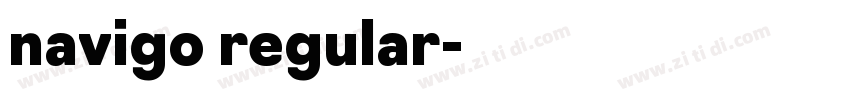 navigo regular字体转换